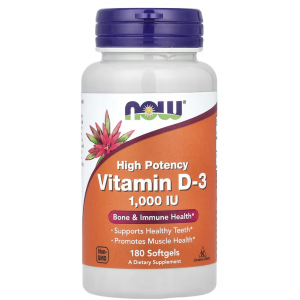 Вітамін Д-3, NOW, Vitamin D-3 1000 MO