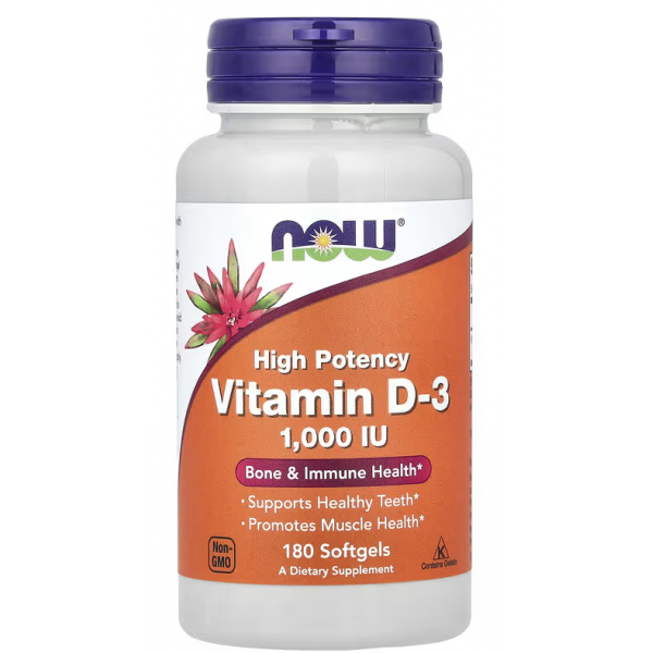 Вітамін Д-3, NOW, Vitamin D-3 1000 MO