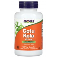 Готу Кола, NOW, Gotu Kola 450 мг - 100 веган капс