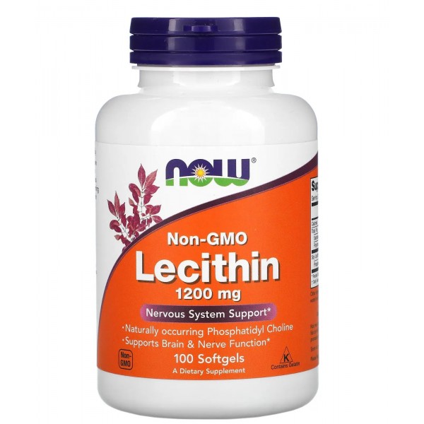 Соевый Лецитин, NOW, Lecithin 1200 мг