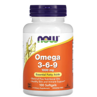 Комплекс жирних кислот Омега 3-6-9, NOW, Omega  3-6-9 1000 мг