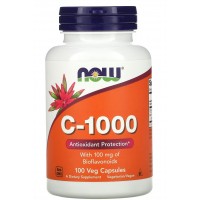 Витамин С 1000 мг, NOW, Vitamin C-1000 - 100 капс