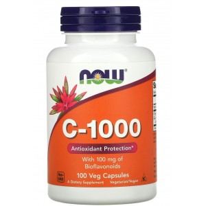 Витамин С + биофлавоноиды, NOW, C-1000 RH Bioflavonoids 