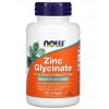 Цинк (глицинат) + масло из семян тыквы, NOW, Zinc Glycinate 30 мг - 120 гель капс