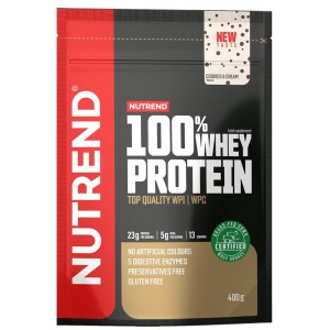 Сывороточный протеин концентрат, Nutrend, 100% Whey Protein - 400 г - Печенье с кремом