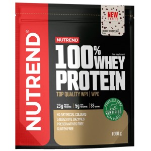 100% Сывороточный протеин, Nutrend, 100% Whey Protein - 1 кг - Печенье с кремом