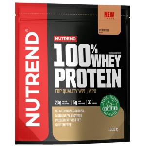 100% Сывороточный протеин, Nutrend, 100% Whey Protein - 1 кг - Кофе со льдом