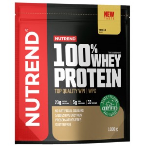 100% Сывороточный протеин, Nutrend, 100% Whey Protein - 1 кг - Ваниль