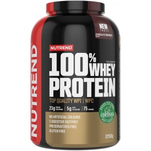 Протеин из молочной сыворотки, Nutrend, 100% Whey Protein - 2,2 кг - Шоколадный брауни