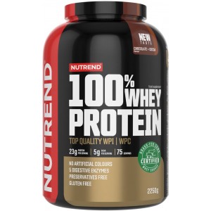 Протеин из молочной сыворотки, Nutrend, 100% Whey Protein - 2,2 кг - Шоколад-Какао