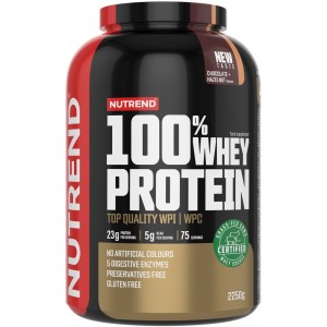 Протеин из молочной сыворотки, Nutrend, 100% Whey Protein - 2,2 кг - Шоколад-Лесной орех