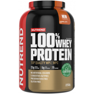 Протеин из молочной сыворотки, Nutrend, 100% Whey Protein - 2,2 кг - Карамель-Латте