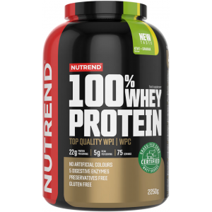 Протеин из молочной сыворотки, Nutrend, 100% Whey Protein - 2,2 кг - Киви-Банан