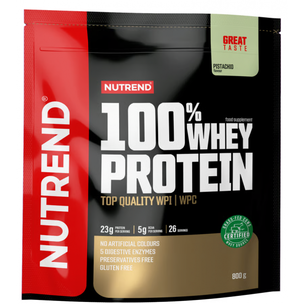 Білок сироватковий, протеїн концентрат, Nutrend, 100% Whey Protein - 800 г