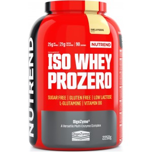 Протеїн без цукру + ензими, Nutrend, Iso Whey ProZero - 2,2 кг - Ванільний пудинг
