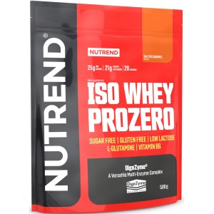 Протеин изолят сыворотки с энзимами, Nutrend, Iso Whey ProZero - 500 г - Соленая карамель