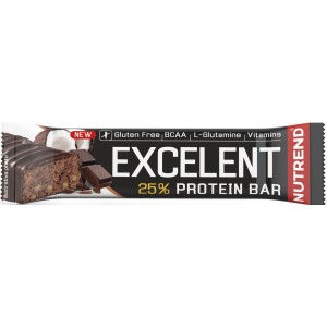 Протеиновый батончик с высоким содержанием углеводов, Nutrend, Excellent Protein Bar - 85 г - Шоколад-Кокос