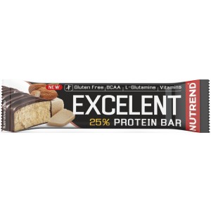 Протеиновый батончик с высоким содержанием углеводов, Nutrend, Excellent Protein Bar - 85 г - Марципан-Миндаль