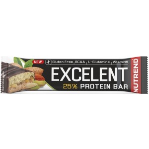 Протеиновый батончик с высоким содержанием углеводов, Nutrend, Excellent Protein Bar - 85 г - Миндаль-Фисташки