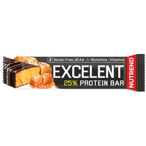 Протеиновый батончик с высоким содержанием углеводов, Nutrend, Excellent Protein Bar - 85 г - Соленая карамель