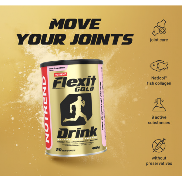 Хондропротектор (здороье связок и суставов), Nutrend, Flexit Drink Gold - 400 г