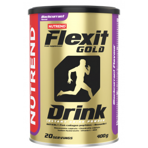 Хондропротектор,(здоров'я зв'язок і суглобів), Nutrend, Flexit Drink Gold - 400 г - Чорна смородина