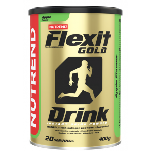 Хондропротектор (здоров'я зв'язок і суглобів), Nutrend, Flexit Drink Gold - 400 г - Яблуко