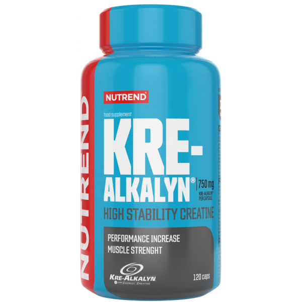 Кре-Алкалін, найкраща форма креатину, Nutrend, Kre-Alkalyn - 120 капс
