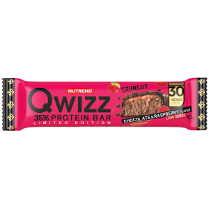 Протеиновый батончик, Nutrend, Qwizz Protein Bar - 60 г - Шоколад-Малина