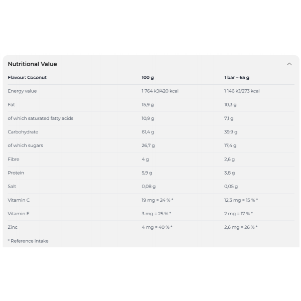 Батончик углеводний, Nutrend, Voltage Energy Bar - 65 г