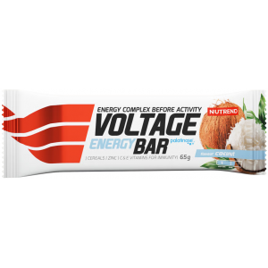 Батончик углеводний, Nutrend, Voltage Energy Bar - 65 г - Кокос