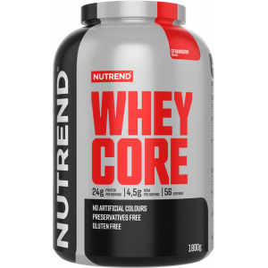 Концентрат сывороточного протеина, Nutrend, Whey Core - 1,8 кг - Клубника