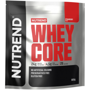 Протеин сывороточный, Nutrend, Whey Core - 900 г - Клубника