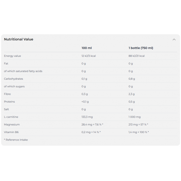 Напиток с карнитином и магнием, Nutrend, Carnitinе magnesium activity drink - 750 мл