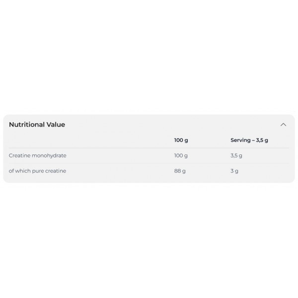 Креатин моногидрат без добавок, Nutrend, Creatine monohydrate - 300 г