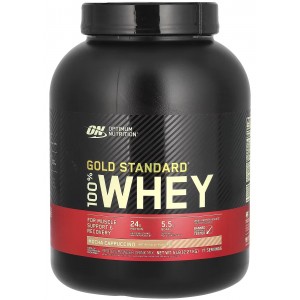 Сывороточный изолят, Optimum Nutrition,100% Whey Gold Standard - 2,27 кг - капучино