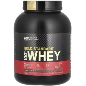 Сывороточный изолят, Optimum Nutrition,100% Whey Gold Standard - 2,27 кг - Шоколадный солод