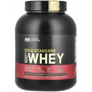 Сывороточный изолят, Optimum Nutrition,100% Whey Gold Standard - 2,27 кг - Двойной шоколад