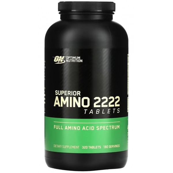 Смесь аминокислот, Optimum Nutrition, Superior Amino 2222 Tabs - 320 таб