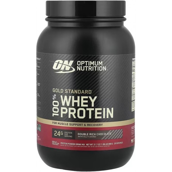 Сывороточный изолят, Optimum Nutrition, 100% Whey Gold Standard - 909 г