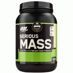 Гейнер с большим содержанием углеводов , Optimum Nutrition, Serious Mass 1,36 кг 