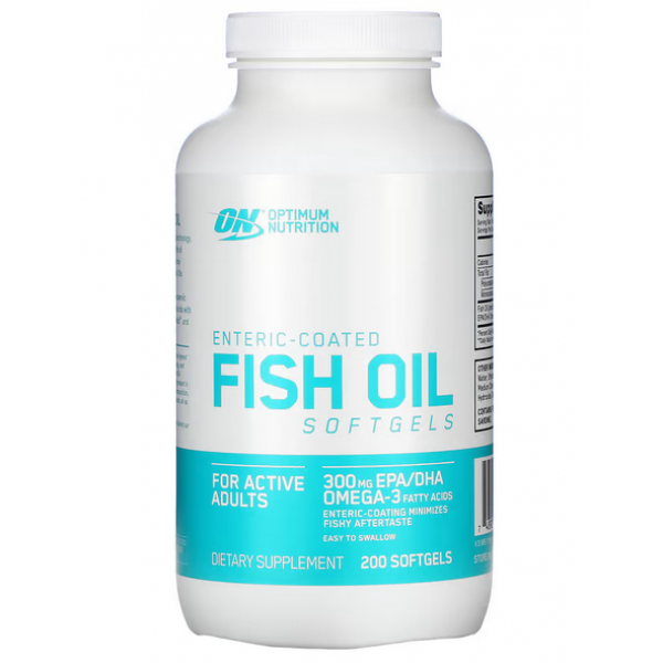 Натуральний рибний жир Omega 3, Optimum Nutrition, Fish oil - 200 гель капс