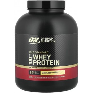 Сывороточный изолят, Optimum Nutrition,100% Whey Gold Standard - 2,27 кг - Французская ваниль
