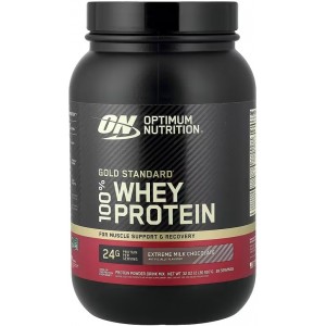 Сывороточный изолят, Optimum Nutrition, 100% Whey Gold Standard - 909 г - Молочный шоколад