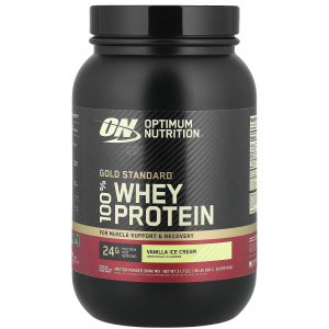 Сироватковий ізолят, Optimum Nutrition, 100% Whey Gold Standard - 909 г - Ванільне морозиво
