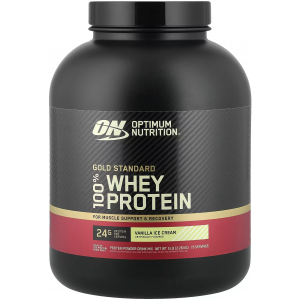 Сироватковий ізолят, Optimum Nutrition, 100% Whey Gold Standard - 2,27 кг - Ванільне морозиво