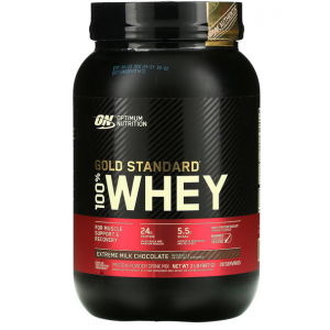 Сывороточный изолят, Optimum Nutrition, 100% Whey Gold Standard - 909 г - Молочный шоколад