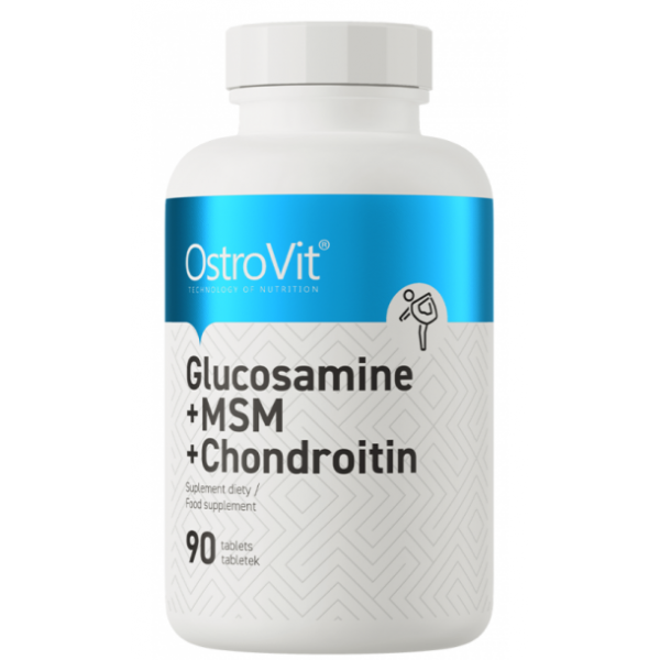 Комплекс для суставов, OstroVit, Glucosamine + MSM + Chondroitin - 90 таб