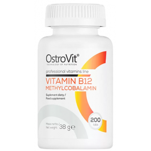 Витамин B12 (Метилкобаламин), OstroVit, Vitamin B12 Methylcobalamin - 200 таб