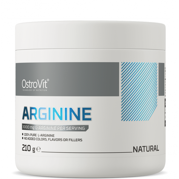 Л-аргинин чистый (аминокислота), OstroVit, Arginine - 210 г 